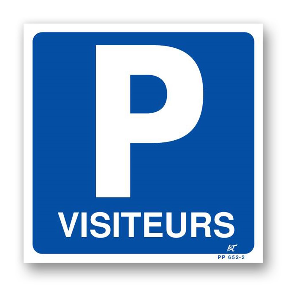 Panneau signalisation picto parking "visiteurs" Panneau signalisation picto parking "visiteurs"