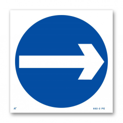 Panneau signalisation picto sens obligatoire