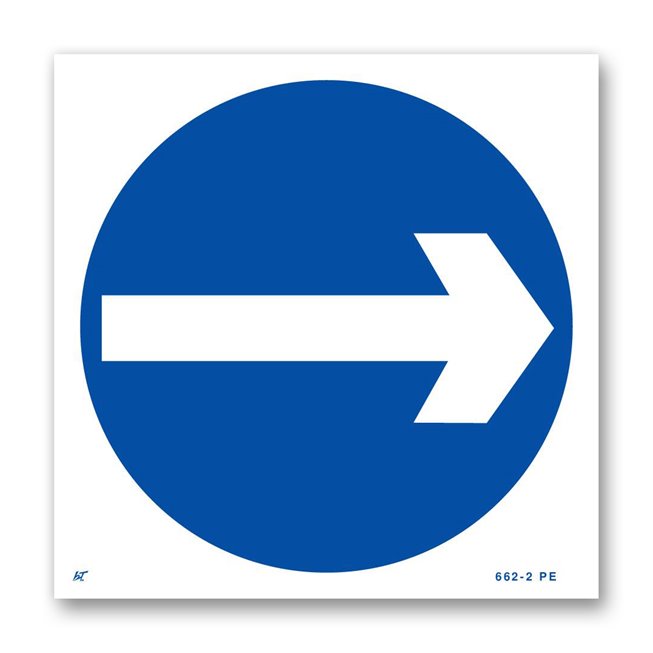 Panneau signalisation picto sens obligatoire