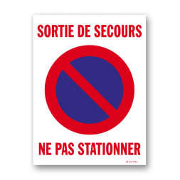 Panneau signalisation picto "ne pas stationner"
