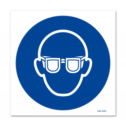 Panneau signalisation picto protection obligatoire vue
