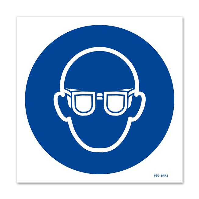 Panneau signalisation picto protection obligatoire vue Panneau signalisation picto protection obligatoire vue