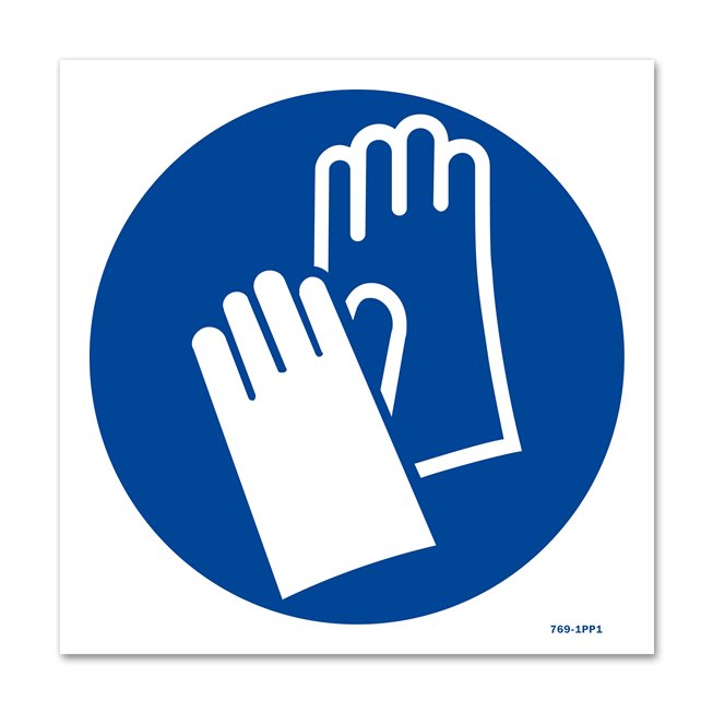 Panneau signalisation picto protection obligatoire des mains