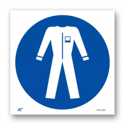 Panneau signalisation picto protection obligatoire du corps