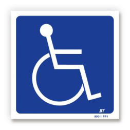 Panneau signalisation picto handicapé