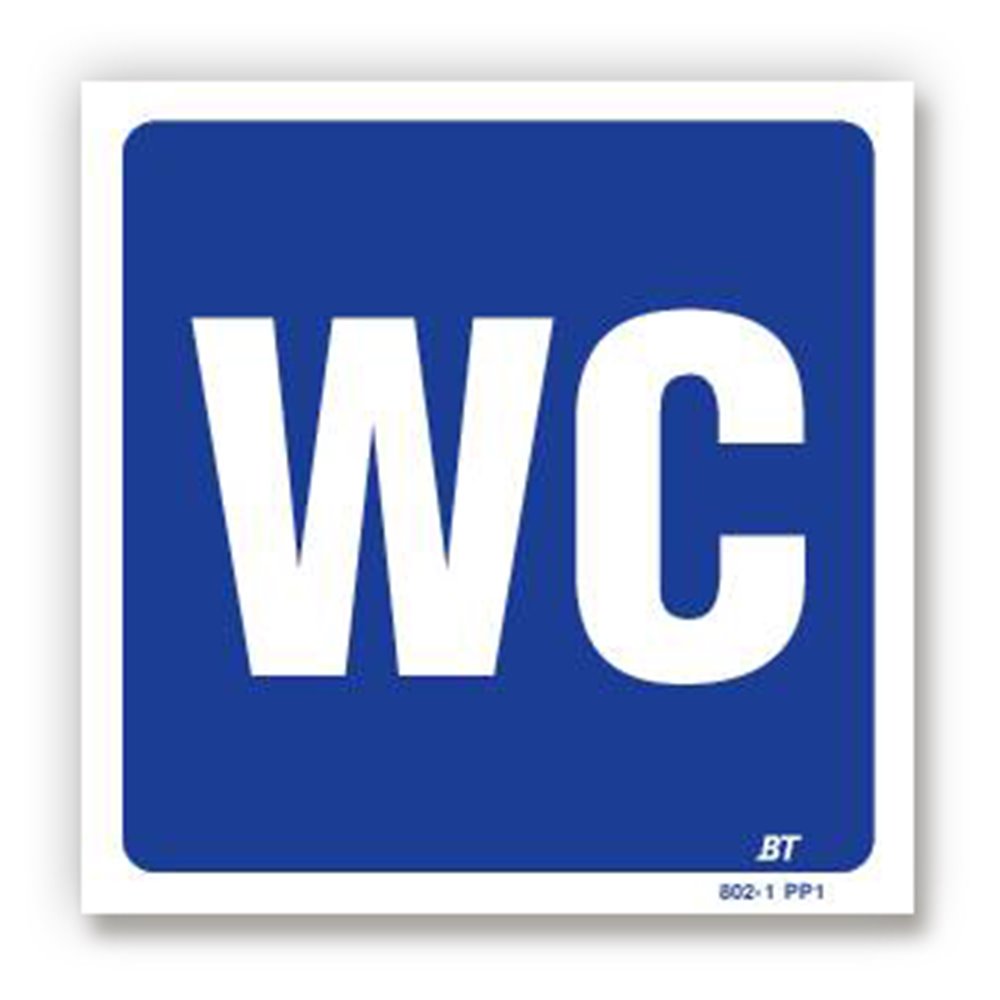 Picto of toilet signpost Panneau signalisation picto wc