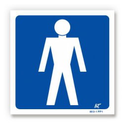 Panneau signalisation picto homme