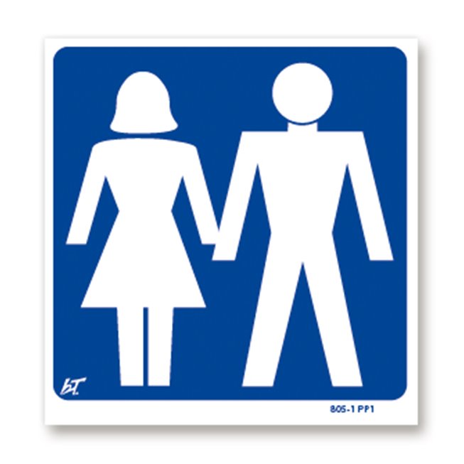 Panneau signalisation picto femme | homme