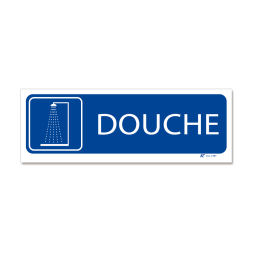 Panneau signalisation picto "douche"