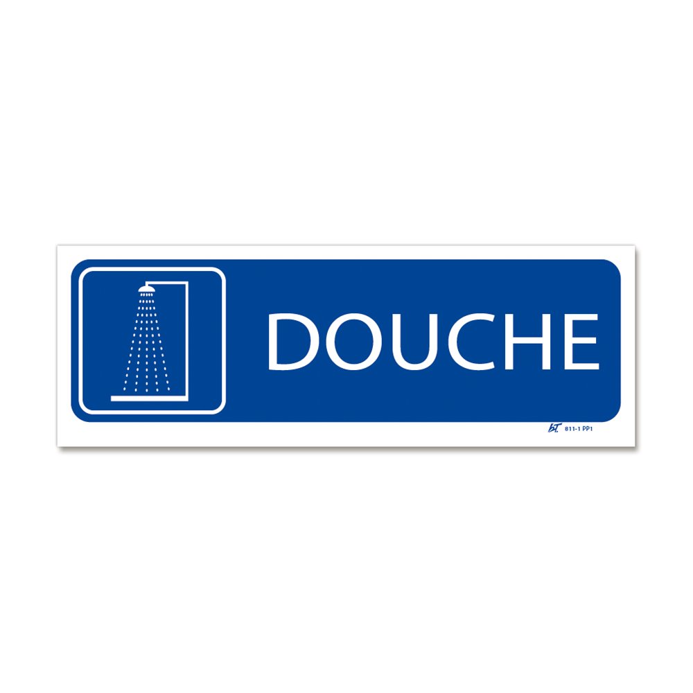 Picto "of shower signpost" Panneau signalisation picto "douche"