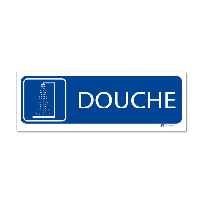 Panneau signalisation picto "douche"