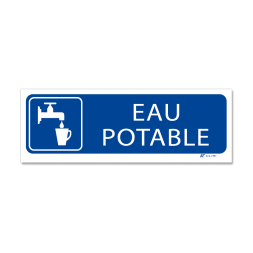 Panneau signalisation picto "eau potable"