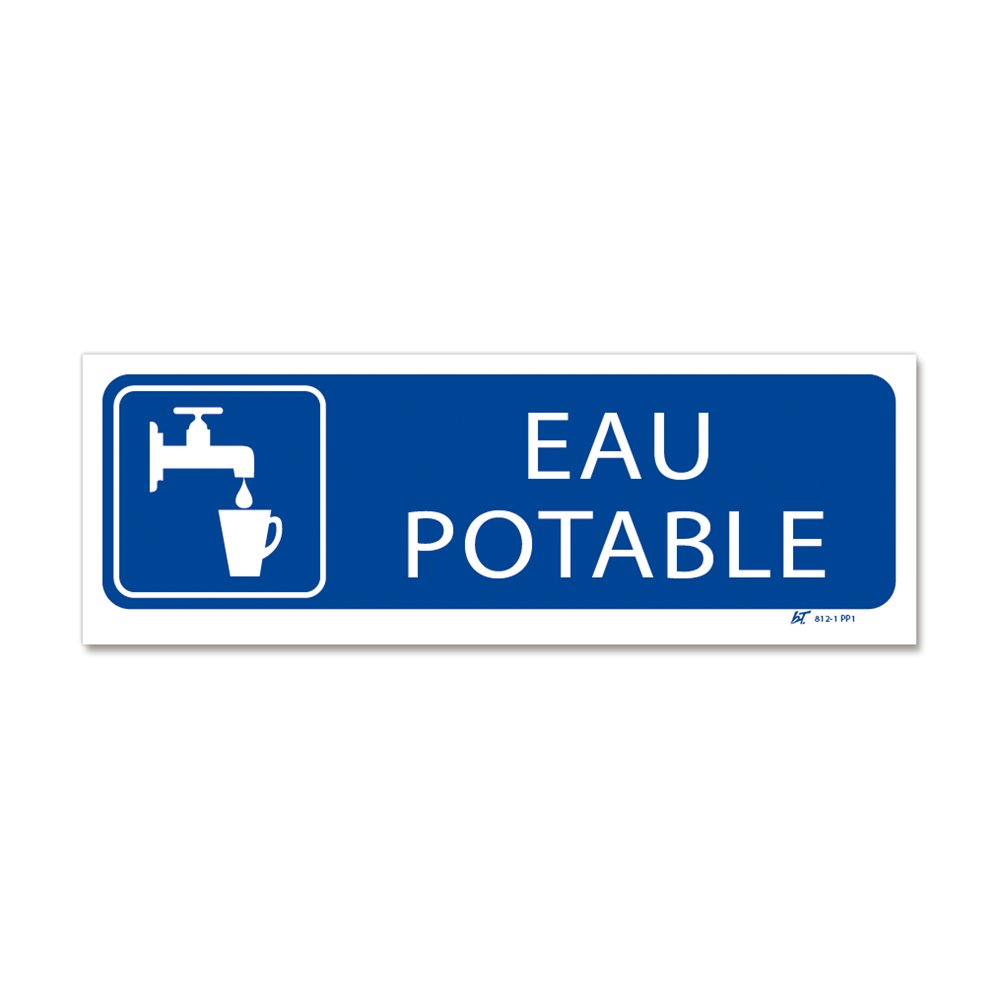 Picto "of drinking water signpost" Panneau signalisation picto "eau potable"