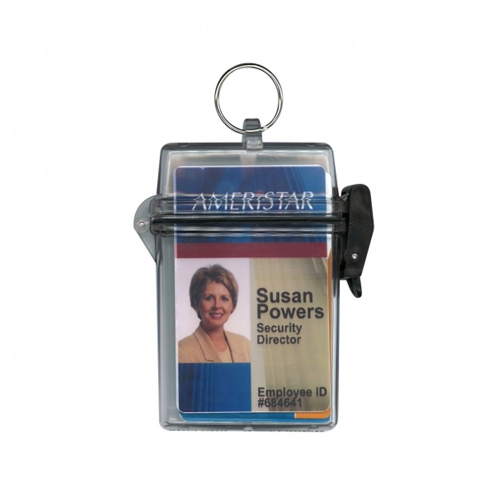 waterproof transparent case with ring identity card en