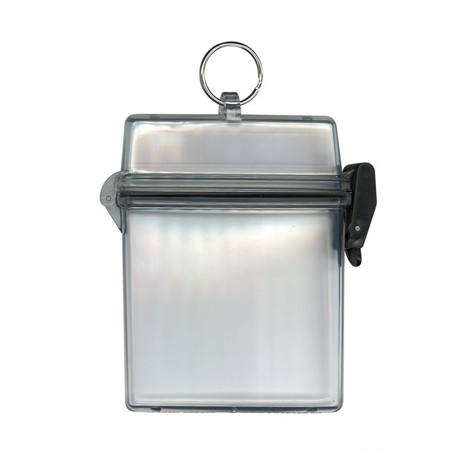 transparent waterproof case with ring for identity documents