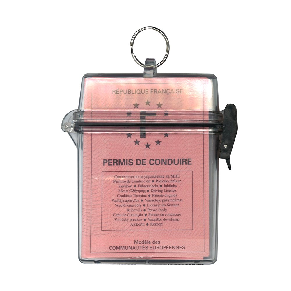 transparent waterproof case with ring for driver s license en