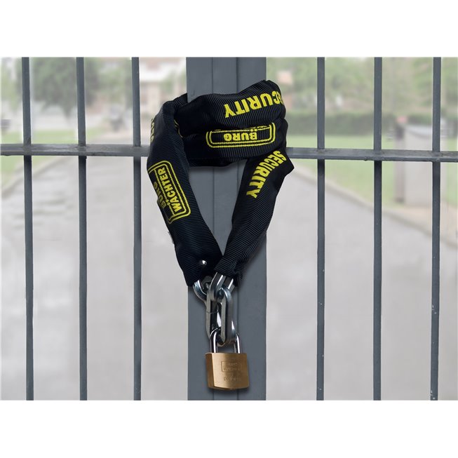 chaîne de securite carree haute resistance avec cadenas 