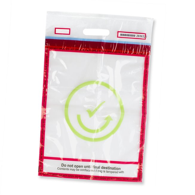 security pouch with red void security sticker en