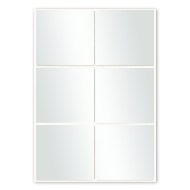 etiquette constructeur polyester double adhesive planche a4 six etiquettes