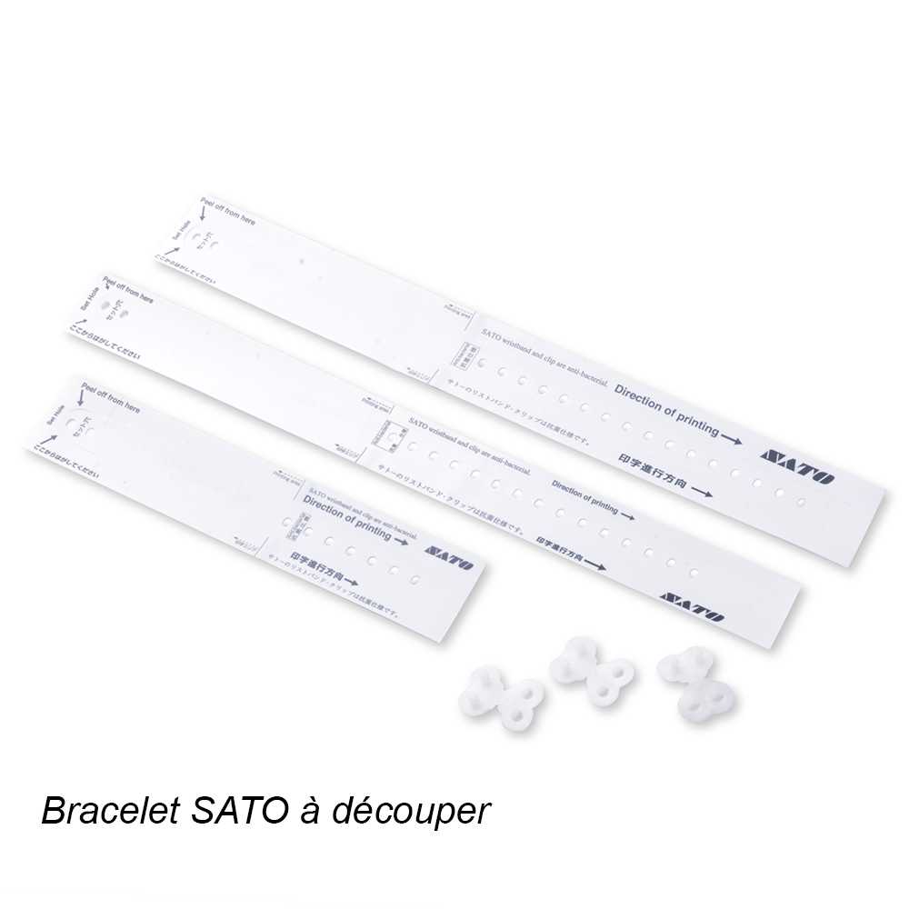 Bracelet d'identification patient imprimable SATO Bracelet d'identification patient imprimable SATO