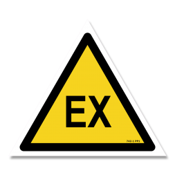 Panneau danger picto atmosphère explosive