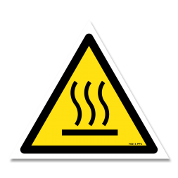 Panneau danger picto surface chaude