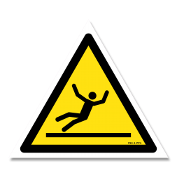 Panneau danger picto surface glissante