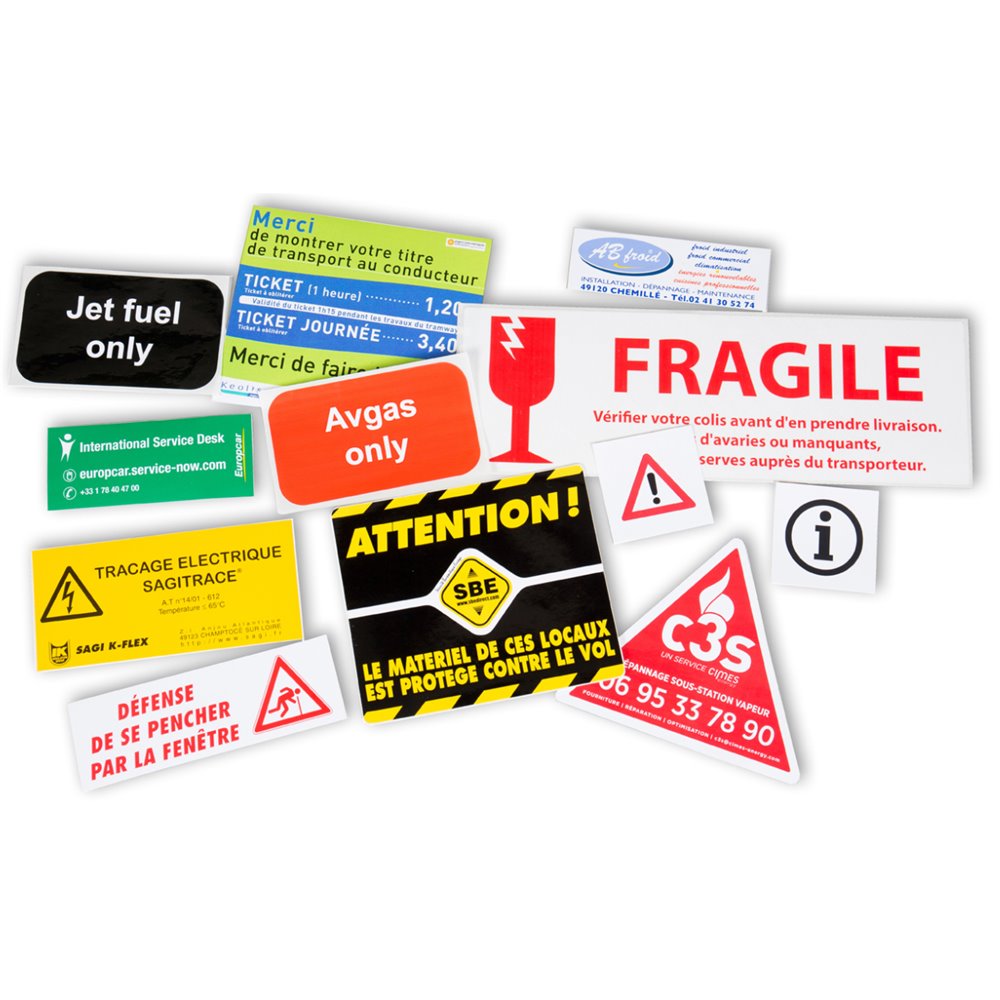 Descriptive Adhesive Sticker Descriptive Adhesive Sticker
