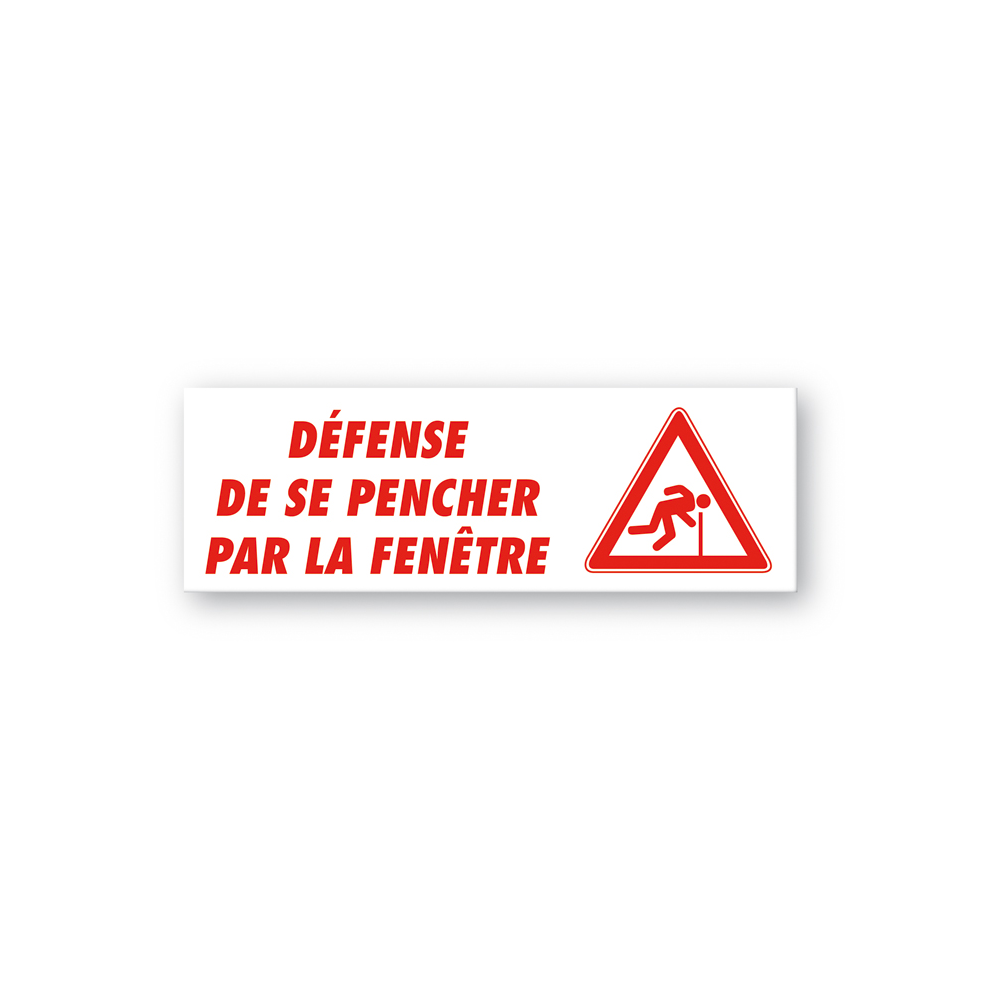 Sticker Adhésif Signalétique attention