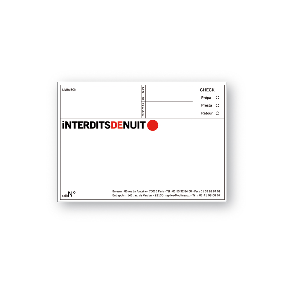 Descriptive Adhesive Sticker