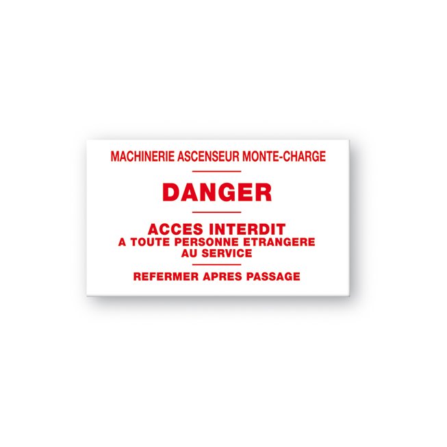 Descriptive Adhesive Sticker