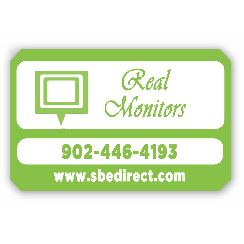 custom extremely adhesive asset tag real monitors en
