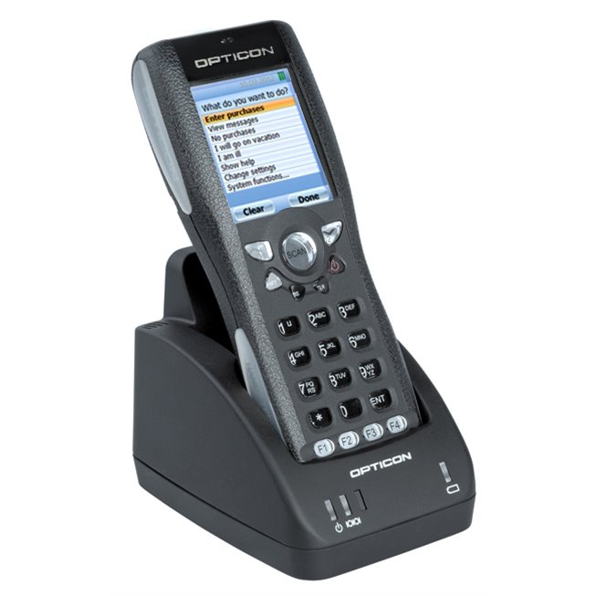 batch laser terminal on charging position en