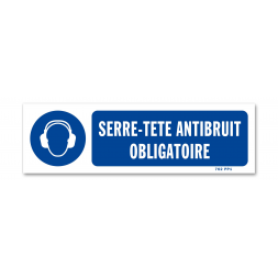 Panneau signalisation picto protection obligatoire ouie
