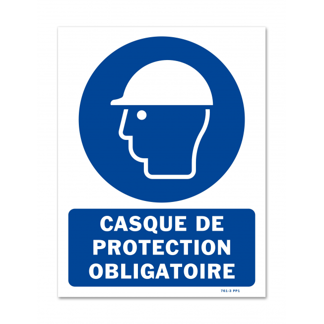 Panneau signalisation picto protection obligatoire tete - sur SBE direct