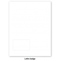 pack de 400 lettres badges a4 vierges auto laminantes