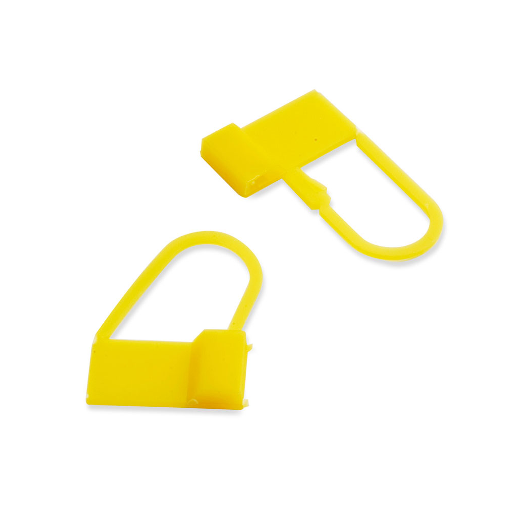 Selection of 800 clip seals yellow clip seals en
