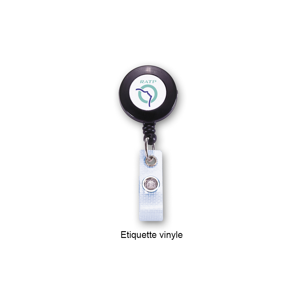 customized plastic retractable reel for badge for ratp transport en