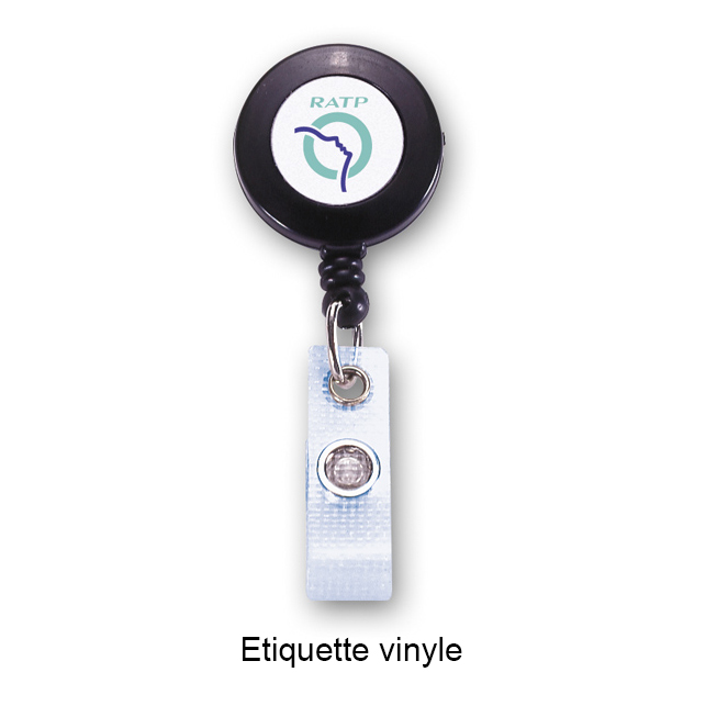 customized plastic retractable reel for badge for ratp transport en