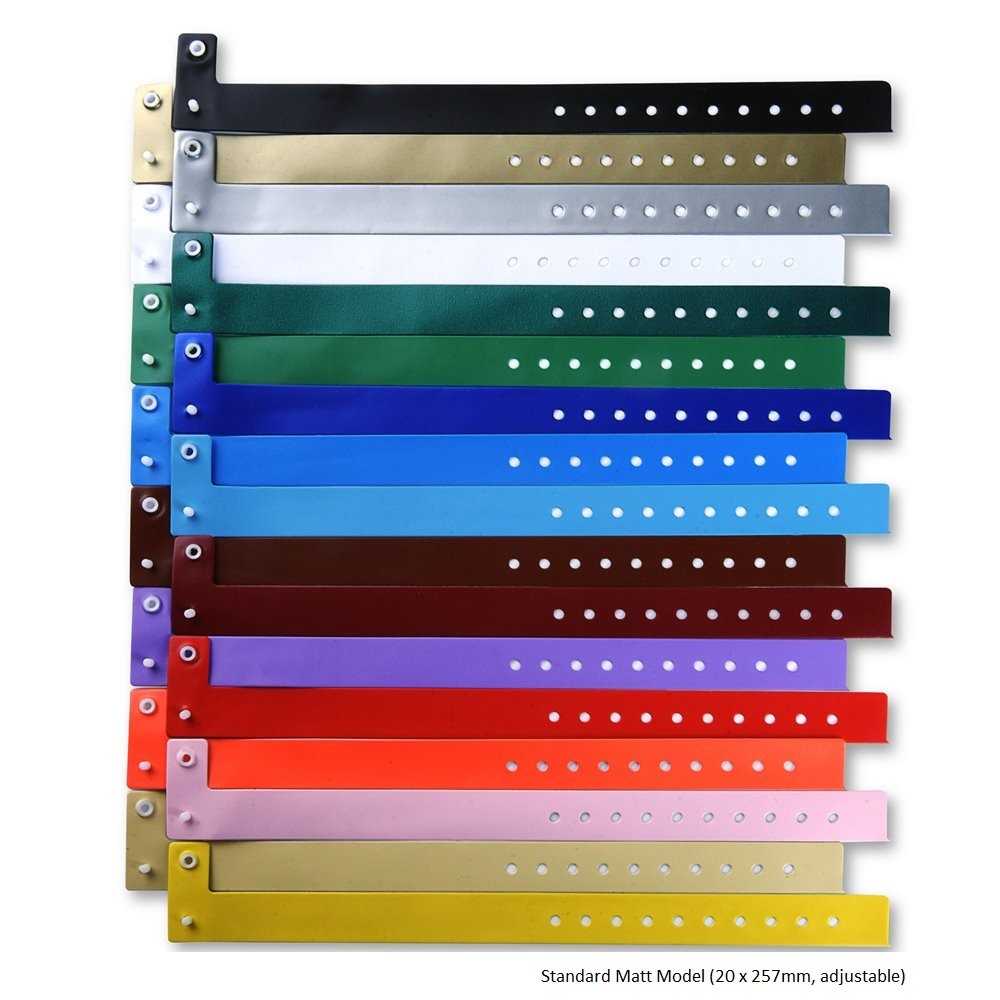 vinyl security wristband in blank adjustable elegant for parties or meetings