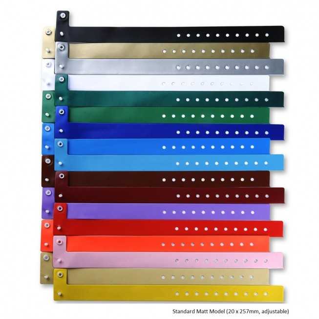 vinyl security wristband in blank adjustable elegant for parties or meetings