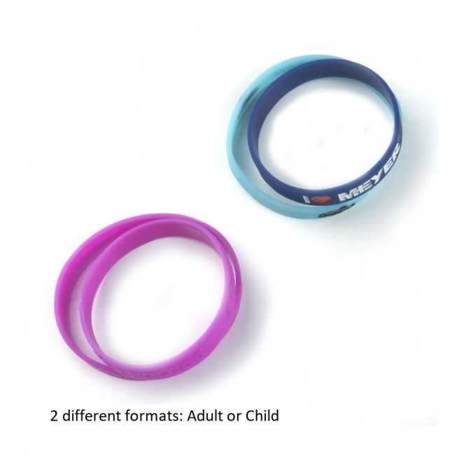 two format silicone wristband adult child en