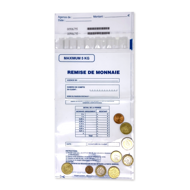 coins tamper proof envelope