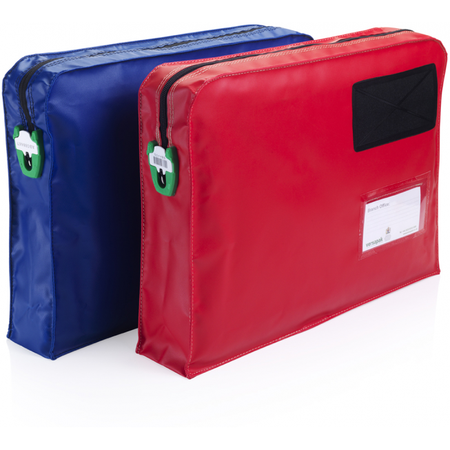 deux sacs bleu rouge personnalisables