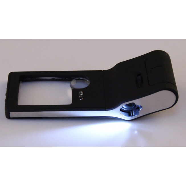 loupe de poche lampe uv lumière microscope