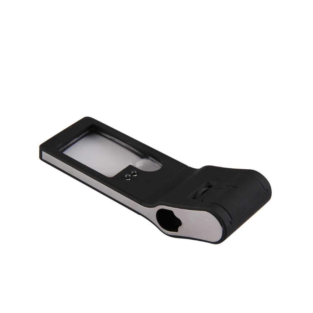 loupe de poche a lampe uv vue lateral