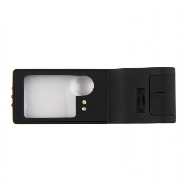 loupe de poche a lampe uv vue lateral black topview loupe de poche a lampe uv vue lateral black topview