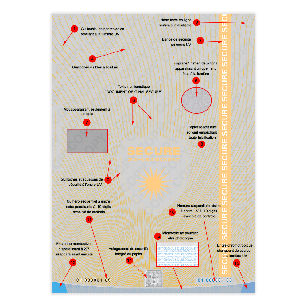 papier securite detail quinze points securite expliques