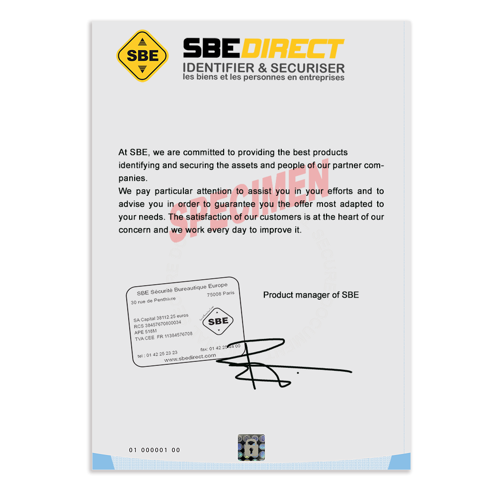 fifteen points high security paper example use english version