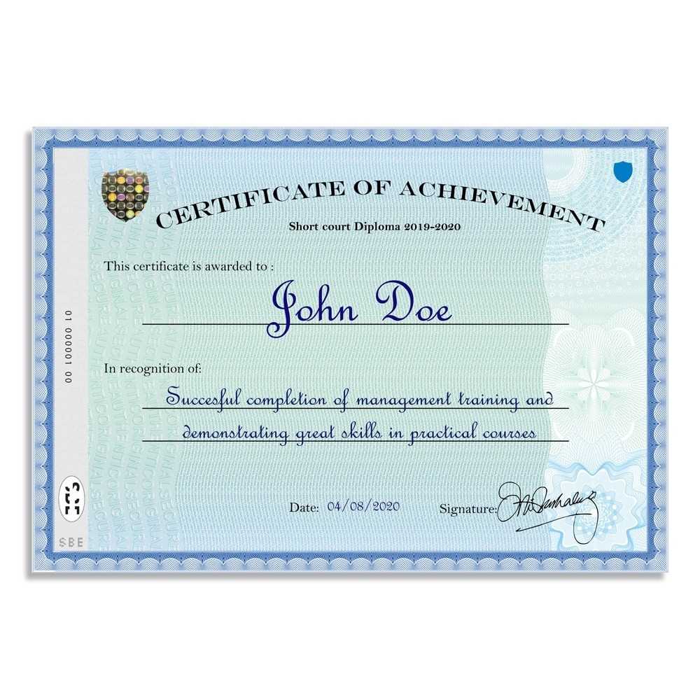 example use paper secure a4 personalized short court diploma
